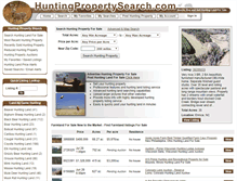 Tablet Screenshot of huntingpropertysearch.com